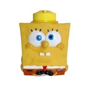 Sponge‎ Bob SquarePants Water Bottle Straw Souvenir Universal Studios Collectors